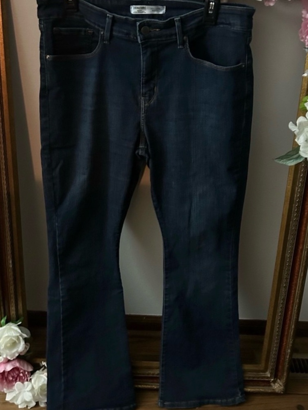 Signature by Levi Strauss Dark Indigo Men's Bootcut Jeans